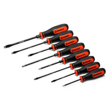 Crescent Screwdriver Set, 8Pc, Mixed, Diamond, Dm CDT8PCSET