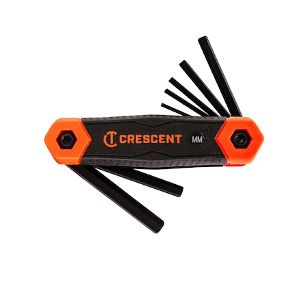 Crescent Folding Hex Key Mm 8Pc CHKFM8