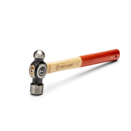Crescent 24 Oz. Ball Pein Hammer with Wood Handle CHWBP24