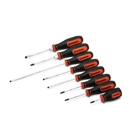 Crescent Screwdriver Set, 8Pc, Mixed, Dm CSDS8PCSET