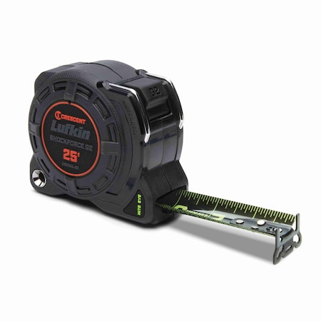 Crescent 1-1/4" x 25' Shockforce Nite Eye G2 Auto-Lock Tape Measure L1225BAL-02