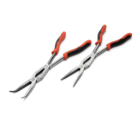 Crescent 2 Piece X2 Straight and Bent Long Nose Dual Material Plier Set PSX204C-06