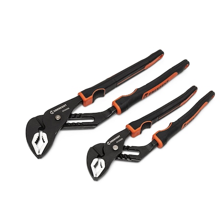 Crescent 2 Piece Grip Zone V-Jaw Dual Material Tongue & Groove Plier Set 10" & 12" RT400SGSET2-05