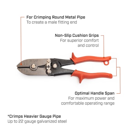 Crescent Wiss 9-3/4" 5-Blade Hand Crimper WC5SN