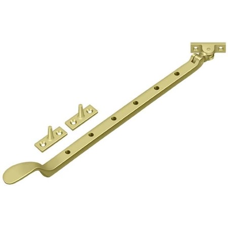 Deltana Colonial Casement Stay Adjuster Bright Brass 13" CSA13U3