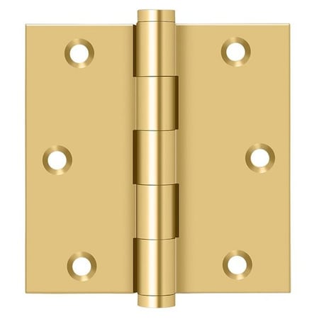 Deltana Lifetime Brass Door and Butt Hinge CSB35-R