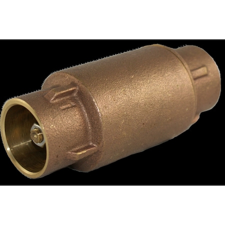 Smith-Cooper 1" C X C Brass Inline Check Valve 4347003860