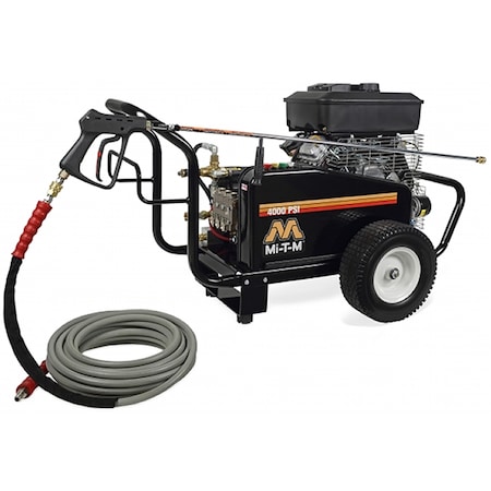 Mi-T-M Cold Water Gas Pressure Washer, 4000 psi CW-4004-5MV0