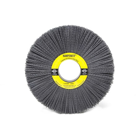 Nampower Brush CW8180SC NAMPOWER Abrasive Wheel Brush, 8" Diameter, 80SC, 2" Arbor Hole, 2.5" Trim Length CW8180SC