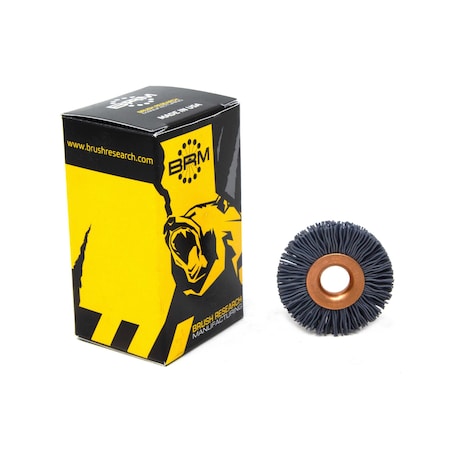 Brush Research CY112320SC Abrasive Nylon Copper Center Wheel, 1.5" Dia., 320SC, .375" Arbor Hole, .375" Trim CY112320SC