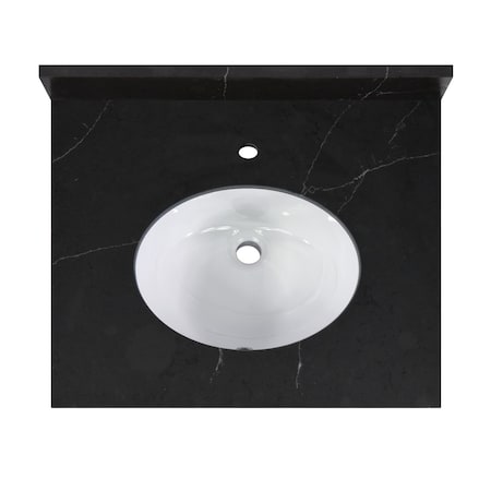 Cahaba Vanity Top w/Ceramic Basin, 25 x 22 in CAVT25BB