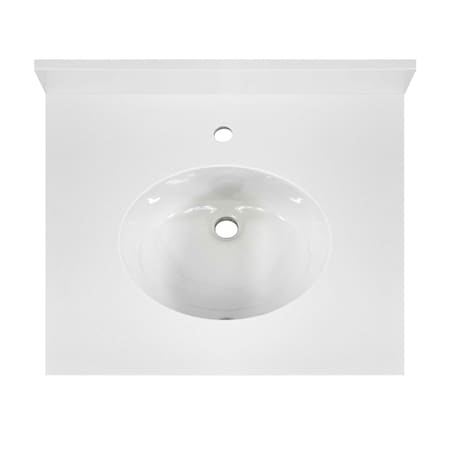 Cahaba Vanity Top w/Ceramic Basin, 25x 22 in CAVT25MF