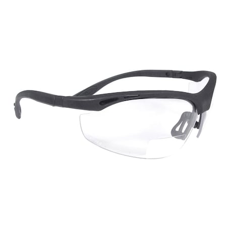 Radians Cheaters Reader Eyewear Black Frame, Clear Scratch-Resistant Lens CH1-115