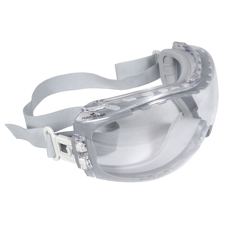 Radians Safety Goggles, Clear Lens, Anti-Fog, Perimeter Ventedilation, Neoprene Strap, Cloak Series DMG-11