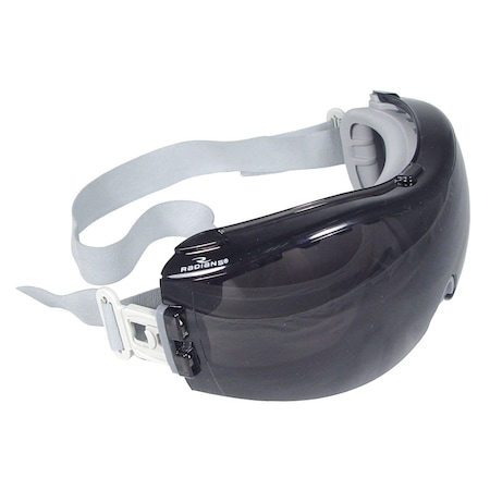 Radians Safety Goggles, Smoke Lens, Anti-Fog, Perimeter Ventedilation, Neoprene Strap, Cloak Series DMG-21