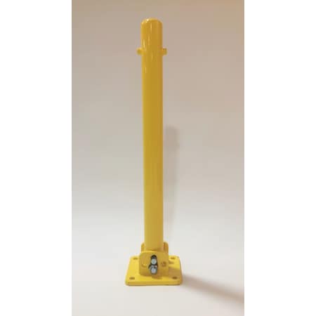 Post Guard Collapsible Bollard, 3"X36", Yellow COLLAPSIBLE 110-336