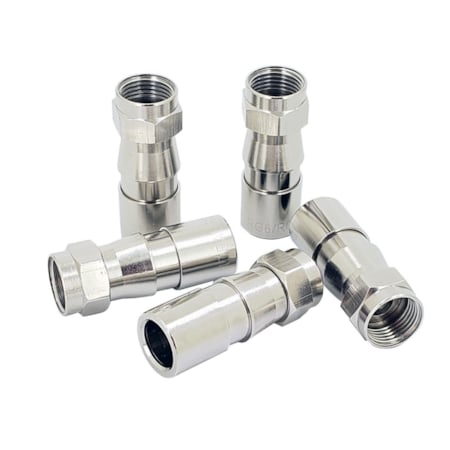 Ideal RG6 F tool-Less Cmprcon Gry/50, PK50 85-168