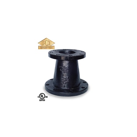 Smith-Cooper Flanged Conc Reducer, Duc Iron, 150lb, 6X5" 4319000180