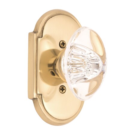 Brass Accents Palladian Plate Passage Set, 2 3/8 D07-K023A-GTN-605