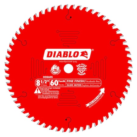 Diablo Finee Finishing Miter Saw Blade, 60T D0860S