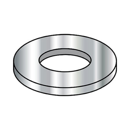 Zoro Select Flat Washer, Fits Bolt SizeM218-8 Stainless Steel, PlainFinish, 10000 PK M2D125A188