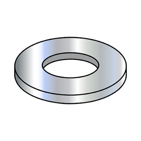 Zoro Select Flat Washer, Fits Bolt SizeM8Steel, Zinc PlatedFinish, 5000 PK M8D125A