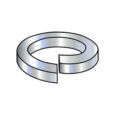 Zoro Select Split Lock Washer, For Screw Size M8 Steel, Zinc Plated Finish, 5000 PK M8D127B