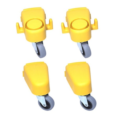 Dustless Technologies Front and Back Legs w/Caster, PK4 D1640