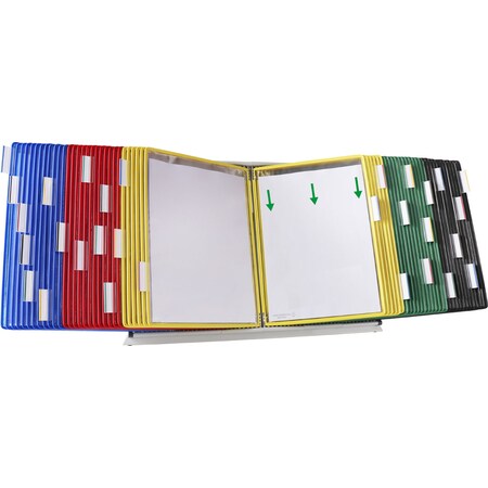 Tarifold Desk Unit Starter Set, 60 Pockets, Asst D296