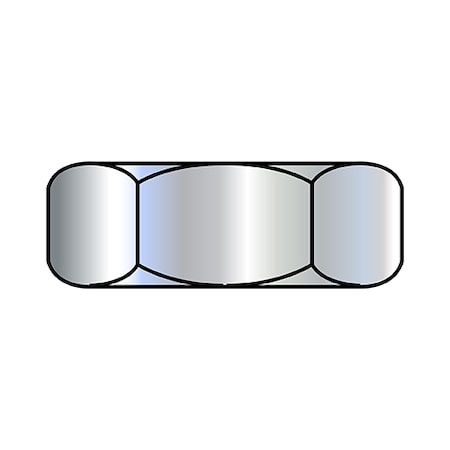 Zoro Select Jam Nut, M10-1.50, Steel, Class 4, Zinc Plated, 1000 PK M10D439B