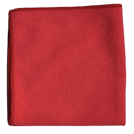 Diversey Cloth Rag, Microfiber, Red, 16", PK 20 D5787105