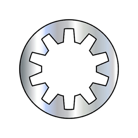 Zoro Select Internal Tooth Lock Washer, For Screw Size M6 Spring Steel, Zinc Clear Finish, 6000 PK M6D6797J
