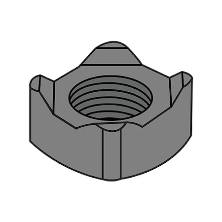 ZORO SELECT Square Weld Nut, M8-1.25, Steel, 14 mm Wd, 14 mm Lg, 6.5 mm Ht, 3000 PK M8D928