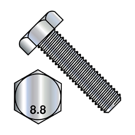 Zoro Select M12X35 Hex Head Cap Screw, Zinc, PK 300 M1235D9338
