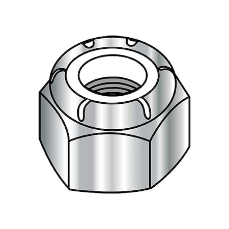Zoro Select Lock Nut, M8-1.25, 18-8 Stainless Steel, Not Graded, Plain, 5.5 mm Ht, 1500 PK M8D985188