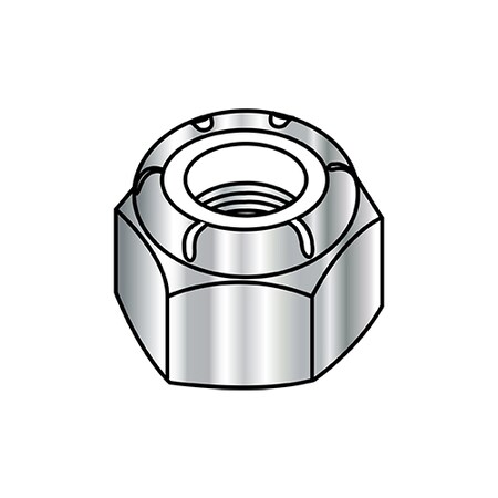 Zoro Select Lock Nut, M8-1.25, 316 Stainless Steel, Not Graded, 5.5 mm Ht, 1000 PK M8D985A4