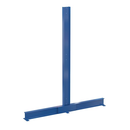 Vestil Blue Painted Steel Double Cantilever Rack 12ft Height 36" Arm DAC-1236