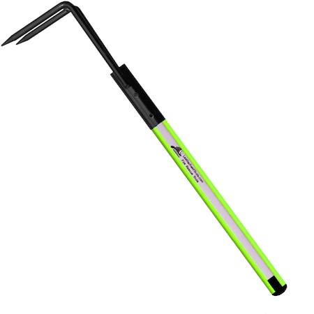 Leatherhead Tools Hi-Viz Lime Rubbish Hook, 14 ft. and But DBL-14RH-B