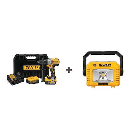 Dewalt Cordless Hammer Drill Kit w/Light DCD996P2/DCL077B