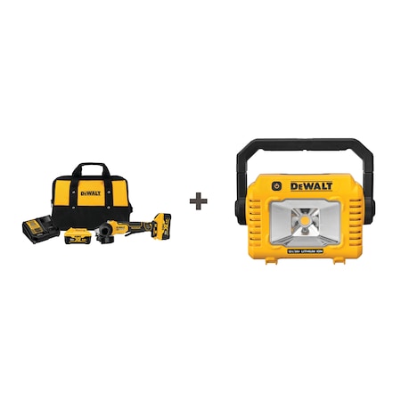 Dewalt Cordless Brushless Grinder Kit w/ Light DCG413R2/DCL077B