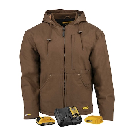 Dewalt Unisex DEWALT(R) Unisex Heated Heavy Duty Work, Heats Up to 9 hr. , 20 DCHJ076ATD1-L