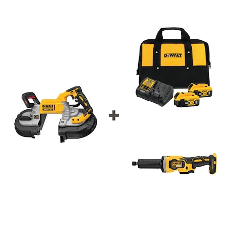 Dewalt Cordless Saw and Grindr w/DCB205-2CK DCS376B/DCG426B/DCB205-2CK