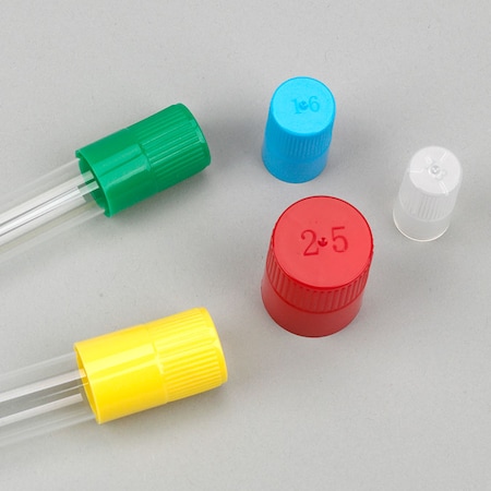 Globe Scientific Culture Tube Cap, 16mm, Clear, PK1000 118152C