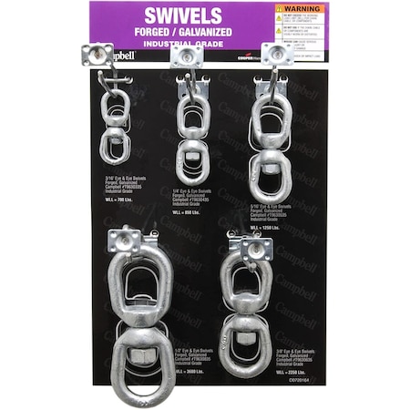 Campbell Chain & Fittings Displayeye And Eye Swivelshandgind Gr DD0720164