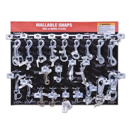 Campbell Chain & Fittings Displaymalleable Snaps DD0720171