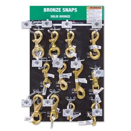 Campbell Chain & Fittings Displaybronze Snaps DD0720173