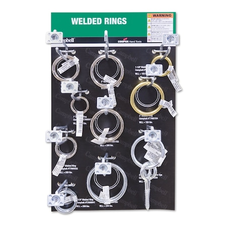 Campbell Chain & Fittings Displaywelded Rings DD0720174