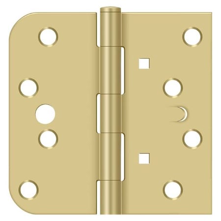 Deltana Satin Brass Door and Butt Hinge DE44058TA3/4-LH