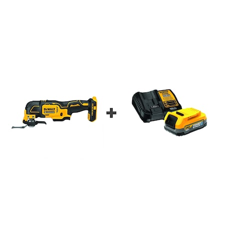 Dewalt Oscillating Tool, 20V , BONUS BATTERY DCS354B/DCBP034C