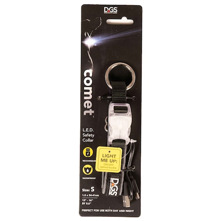 Dgs Pet Products LED Safety Dog Collar, Rechargeable DGSLGUC3419
